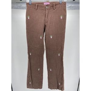Women's Lilypod Brown Pineapple Pants Size 4